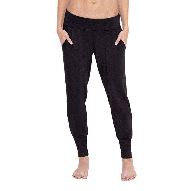 Lux Lounge Pant in Black by Beyond Yoga - Country Club Prep
