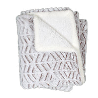 Stavanger Double Texture Sherpa Blanket by Nordic Fleece - Country Club Prep