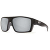 Bloke Sunglasses in Matte Black & Matte Gray with Gray Polarized Glass Lenses by Costa del Mar - Country Club Prep