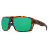 Bloke Sunglasses in Matte Retro Tortoise & Matte Black with Green Mirror Polarized Glass Lenses by Costa del Mar - Country Club Prep