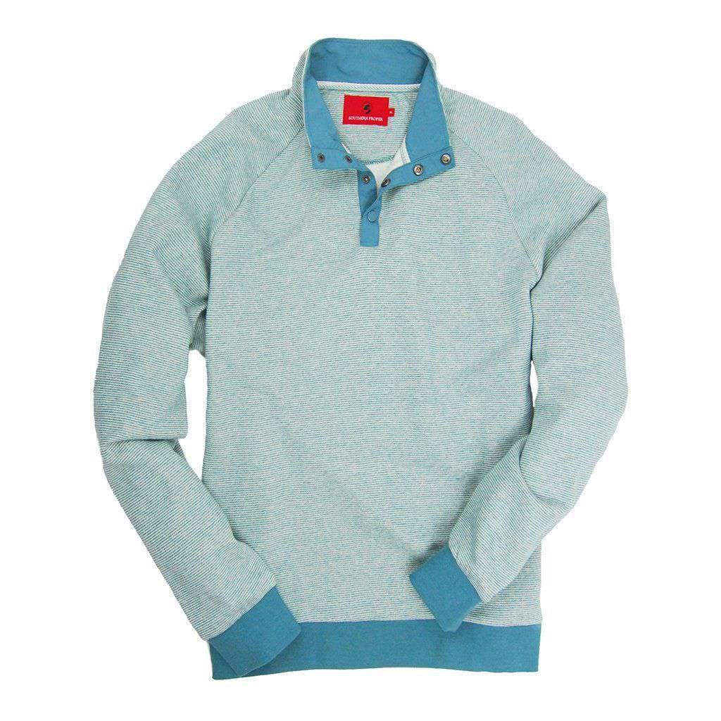 Blue Ridge Pullover in Silt Green by Southern Proper - Country Club Prep