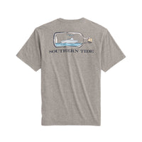 Boat in a Bottle Heathered Tee Shirt by Southern Tide - Country Club Prep