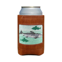 Bonefish Flats Needlepoint Can Cooler by Smathers & Branson - Country Club Prep