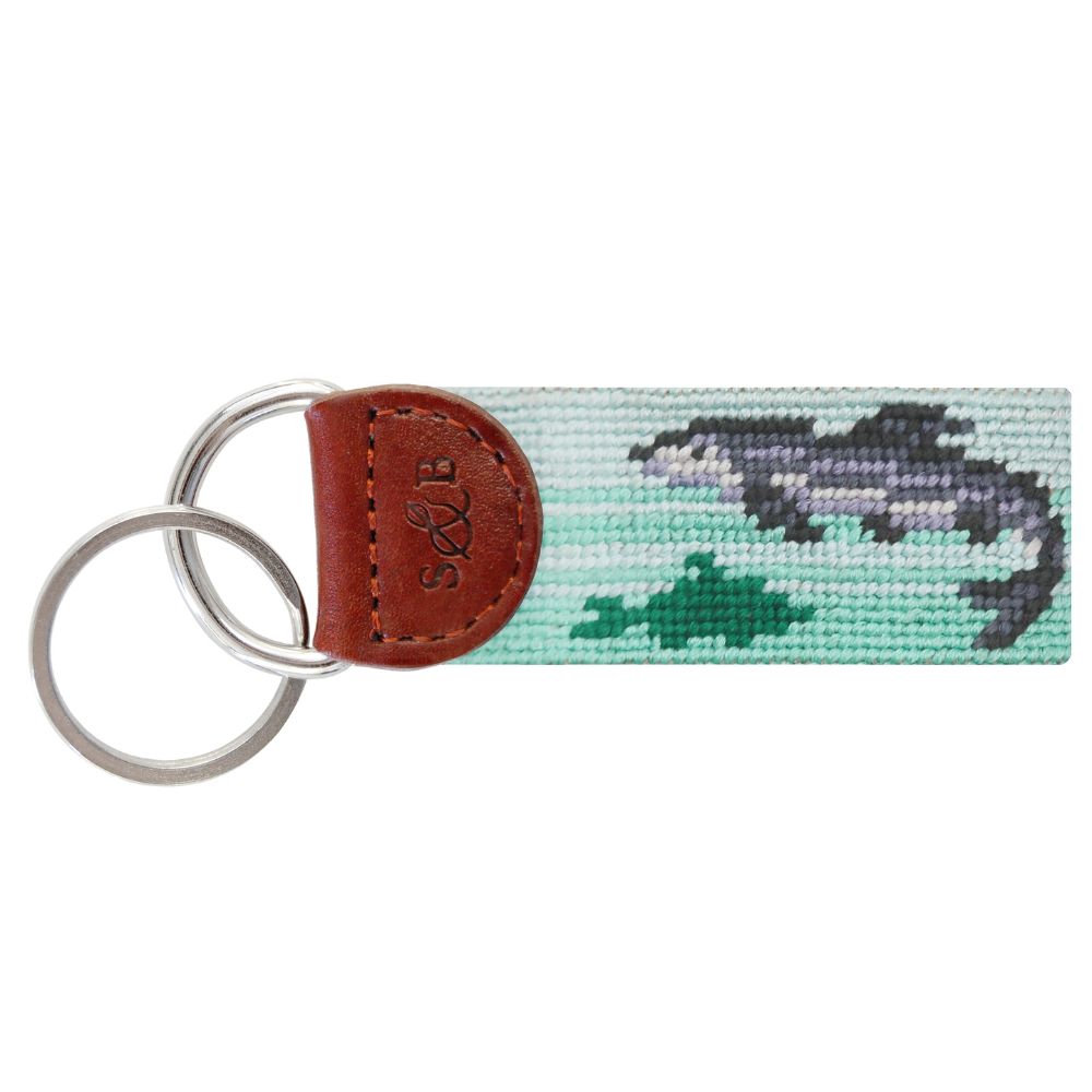 Bonefish Flats Needlepoint Key Fob by Smathers & Branson - Country Club Prep