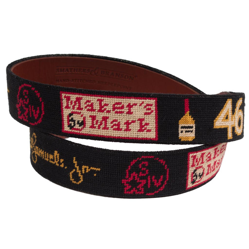 Kentucky Bourbons Needlepoint Belt by Smathers & Branson - Country Club Prep