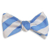 All American Stripe Bow Tie in Carolina Blue and White by High Cotton - Country Club Prep
