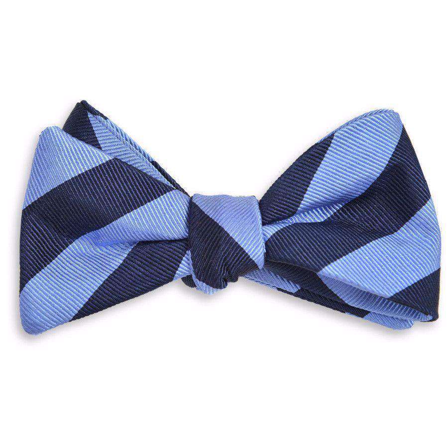 All American Stripe Bow Tie in Royal Blue and Navy by High Cotton - Country Club Prep