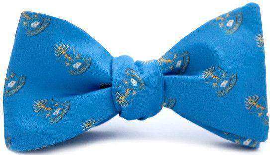 Alpha Epsilon Pi Bow Tie in Blue by Dogwood Black - Country Club Prep