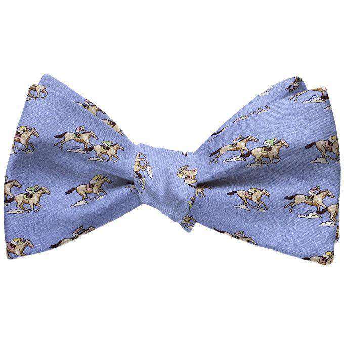 And They're Off Bow Tie in Blue by Bird Dog Bay - Country Club Prep