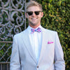 Battery Check Bow Tie in Pink by High Cotton - Country Club Prep