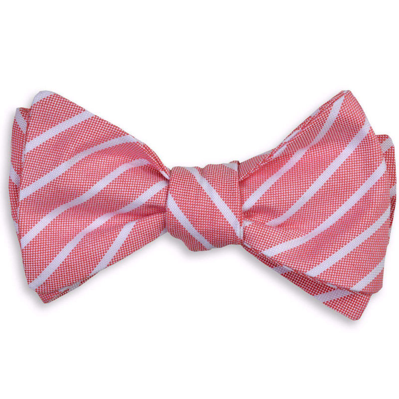 High Cotton Beacon Stripe Bow Tie in Red – Country Club Prep