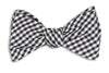 Black Gingham Bow Tie in Black and White by High Cotton - Country Club Prep