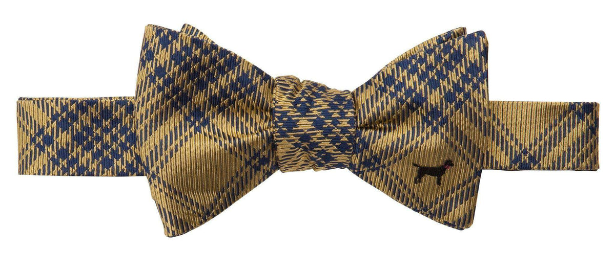 Black Lab Bow Tie in Yellow by Southern Proper - Country Club Prep