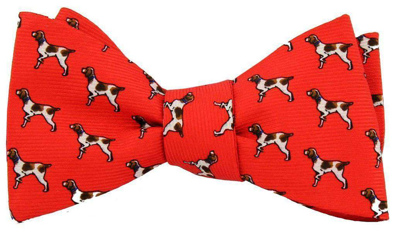 Brittany Spaniel Bow Tie in Red by Southern Proper - Country Club Prep