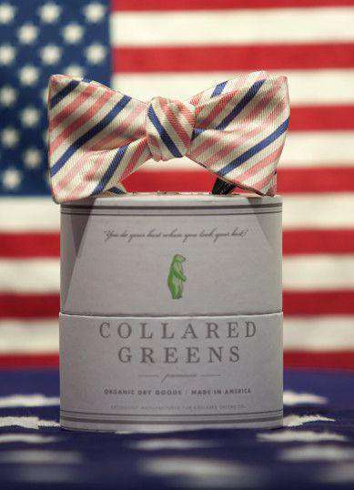 Brody Bow in Pink and Blue by Collared Greens - Country Club Prep