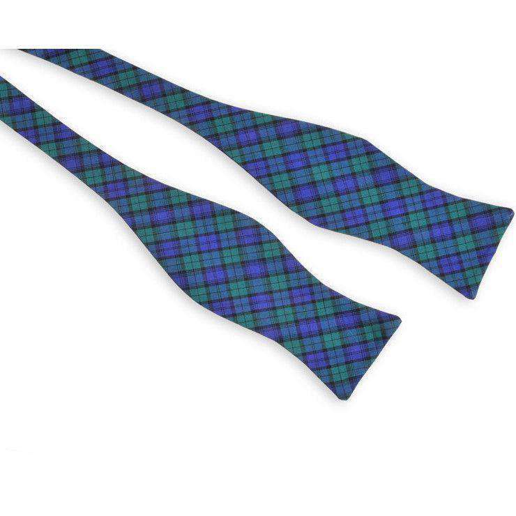 Campbell Tartan Bow Tie in Navy and Green by High Cotton - Country Club Prep