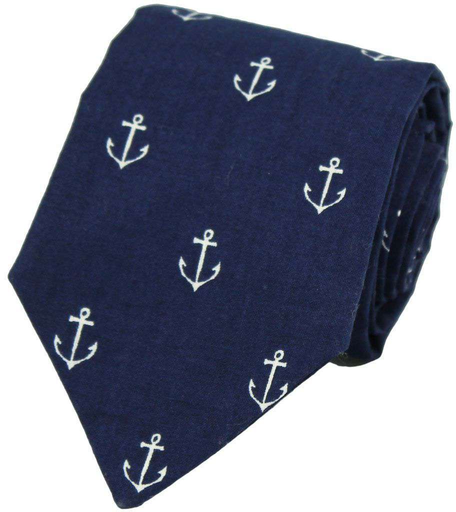 Can't Hold Me Down Tie in Navy by Just Madras - Country Club Prep