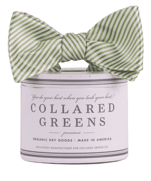CG Stripes Bow in Green by Collared Greens - Country Club Prep