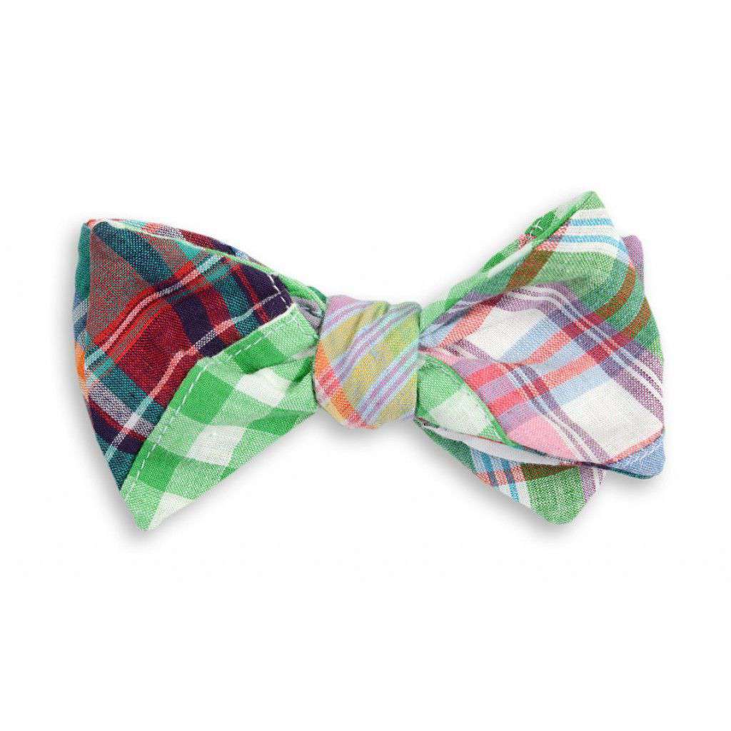 Chatham Patchwork Madras Plaid Bow Tie by High Cotton - Country Club Prep