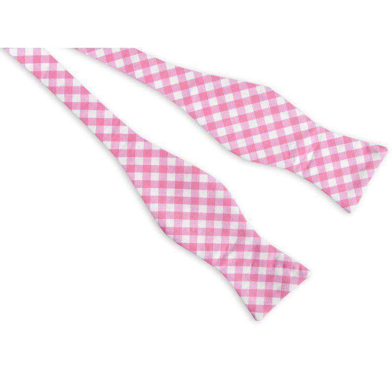 Check Bow Tie in Deep Pink by High Cotton - Country Club Prep