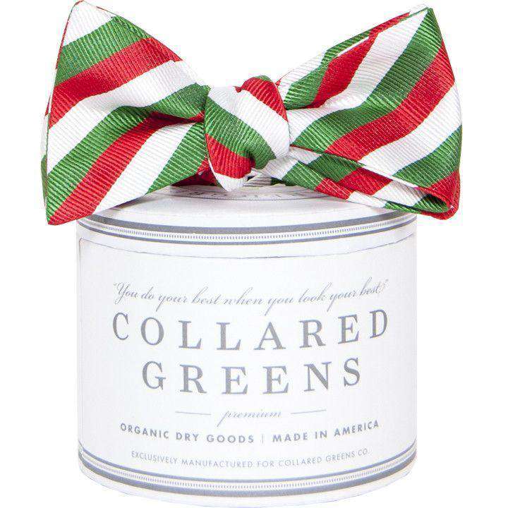 Chestnuts Bow in Red/Green by Collared Greens - Country Club Prep
