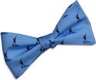 Clay Shoot Bow Tie in Blue by Bird Dog Bay - Country Club Prep