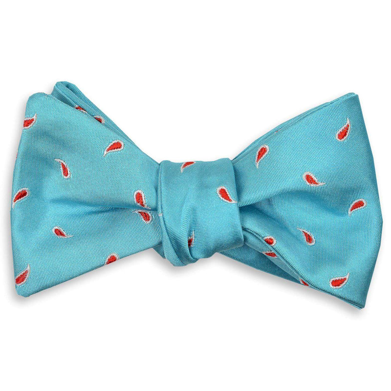 Cooper Bow Tie in Aqua by High Cotton - Country Club Prep