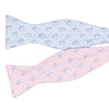 Crab/Skipjack Seersucker Bow Tie in Pink and Ocean Channel by Southern Tide - Country Club Prep