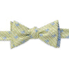 Crab/Skipjack Seersucker Bow Tie in Summer Green and Ocean Channel by Southern Tide - Country Club Prep