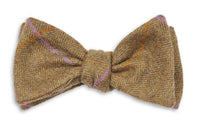 Crawford Herringbone Bow Tie in Brown by High Cotton - Country Club Prep