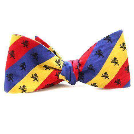 Delta Kappa Epsilon Tri-Color Bow Tie by Dogwood Black - Country Club Prep