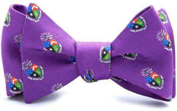 Delta Tau Delta Bow Tie in Purple by Dogwood Black - Country Club Prep