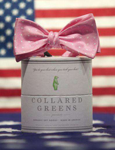 Dots Bow in Pink by Collared Greens - Country Club Prep