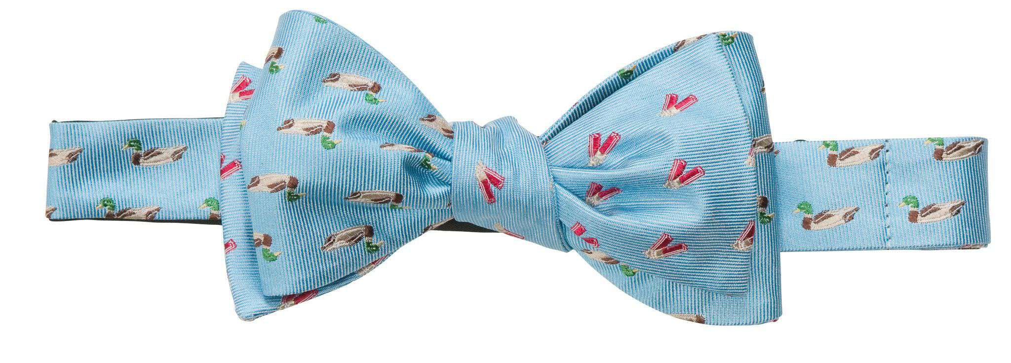 Ducks and Shells Bow Tie in Light Blue by Southern Proper - Country Club Prep