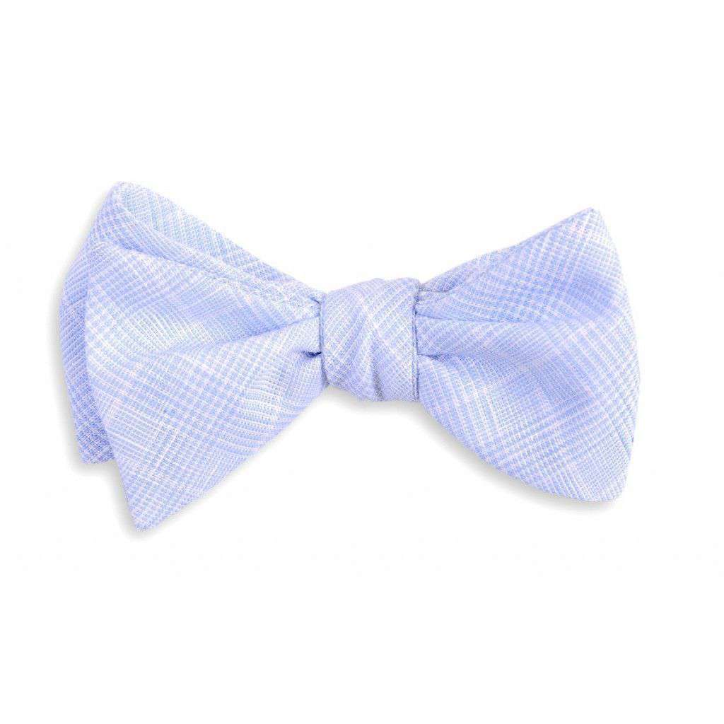Easton Linen Bow Tie in Blue by High Cotton - Country Club Prep