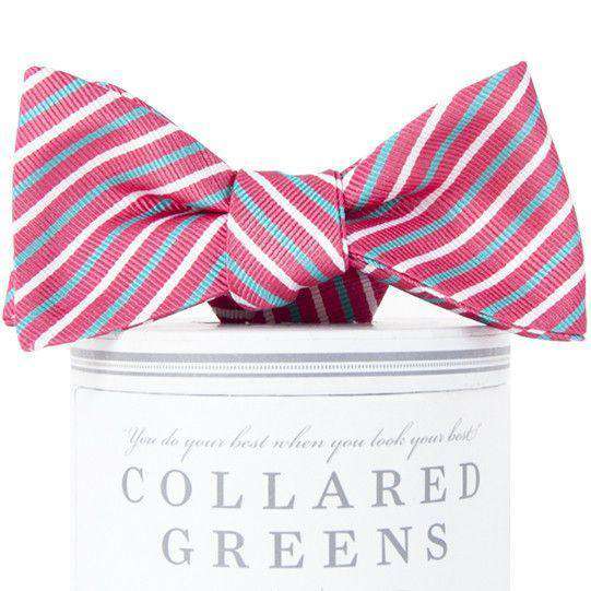 Emerson Bow Tie in Coral Red by Collared Greens - Country Club Prep
