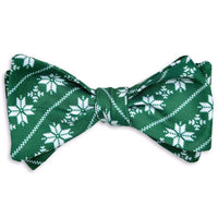 Fair Isle Bow Tie in Green by High Cotton - Country Club Prep