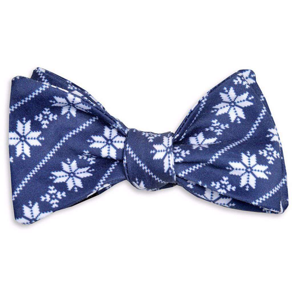 Fair Isle Bow Tie in Navy by High Cotton - Country Club Prep