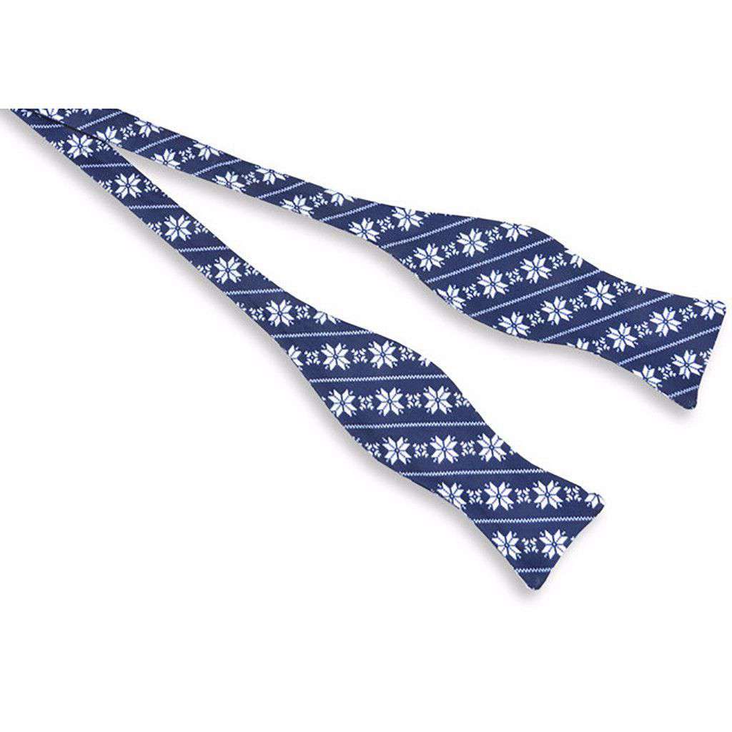 Fair Isle Bow Tie in Navy by High Cotton - Country Club Prep