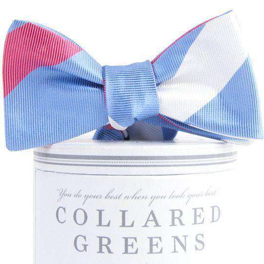 Faulkner Bow Tie in Steel Blue by Collared Greens - Country Club Prep
