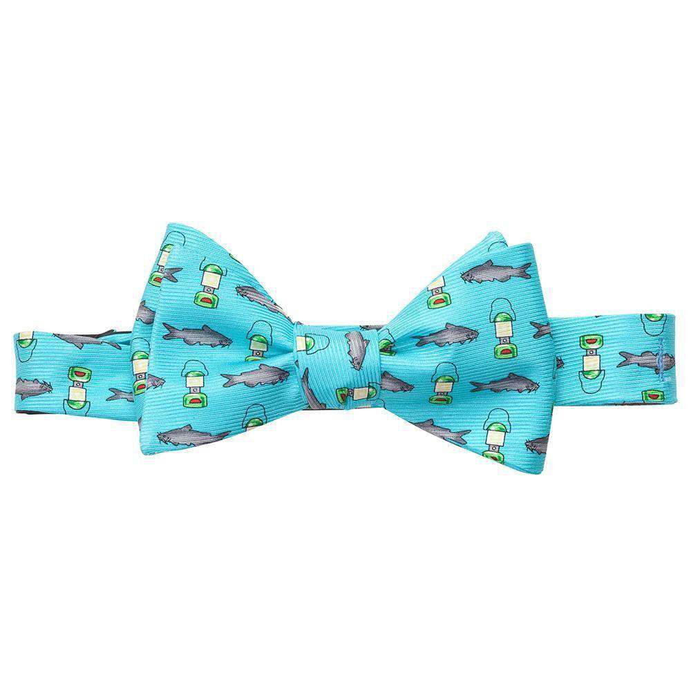 Fishin' in the Dark Bow Tie in Turquoise by Southern Proper - Country Club Prep