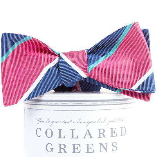 Fitzgerald Bow Tie in Coral Red by Collared Greens - Country Club Prep