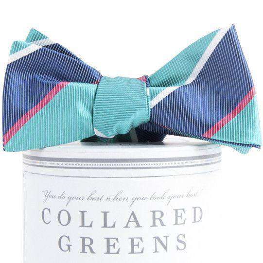 Fitzgerald Bow Tie in Teal by Collared Greens - Country Club Prep