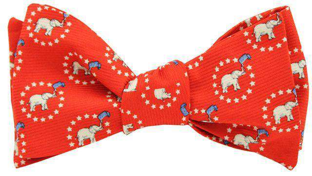 GOP Gent Bow Tie in Red by Southern Proper - Country Club Prep