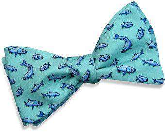 Grand Slam Bow Tie in Sea Foam Green by Bird Dog Bay - Country Club Prep