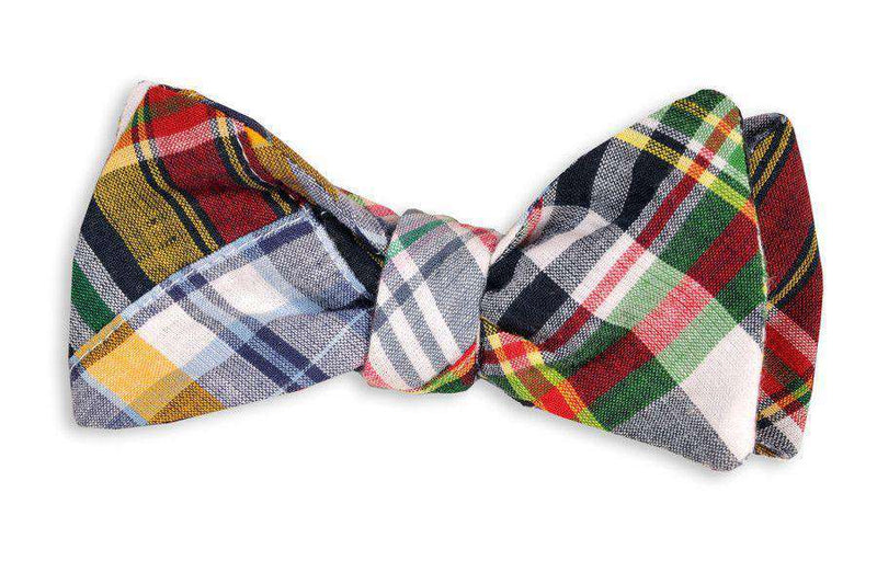Honey Fitz Patchwork Madras Bow Tie by High Cotton - Country Club Prep