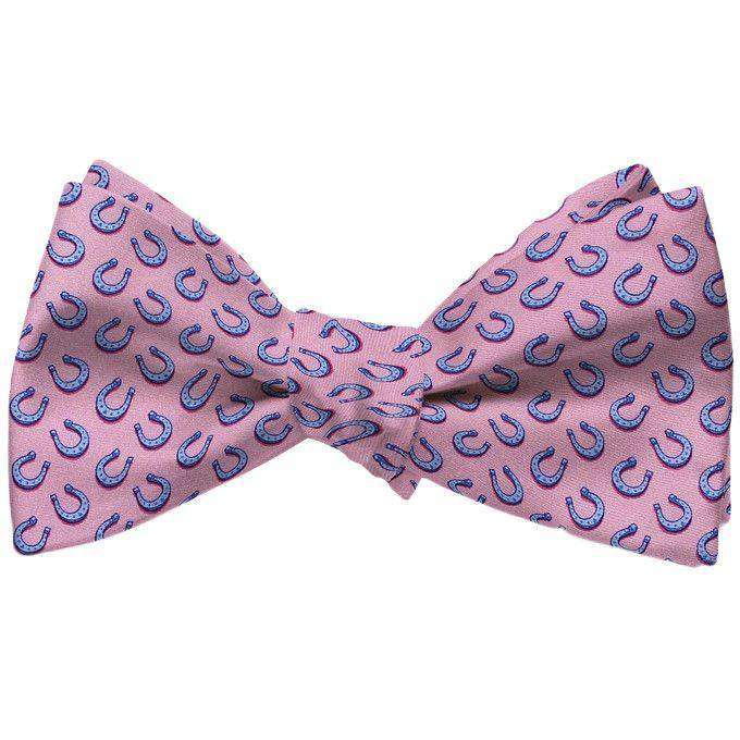 Horseshoe Heaven Bow Tie in Pink by Bird Dog Bay - Country Club Prep