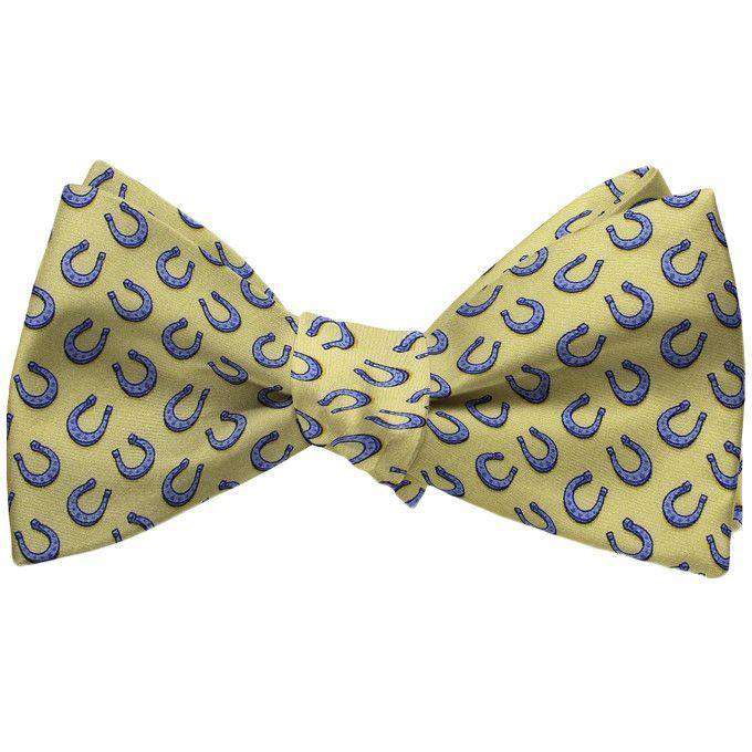 Horseshoe Heaven Bow Tie in Yellow by Bird Dog Bay - Country Club Prep