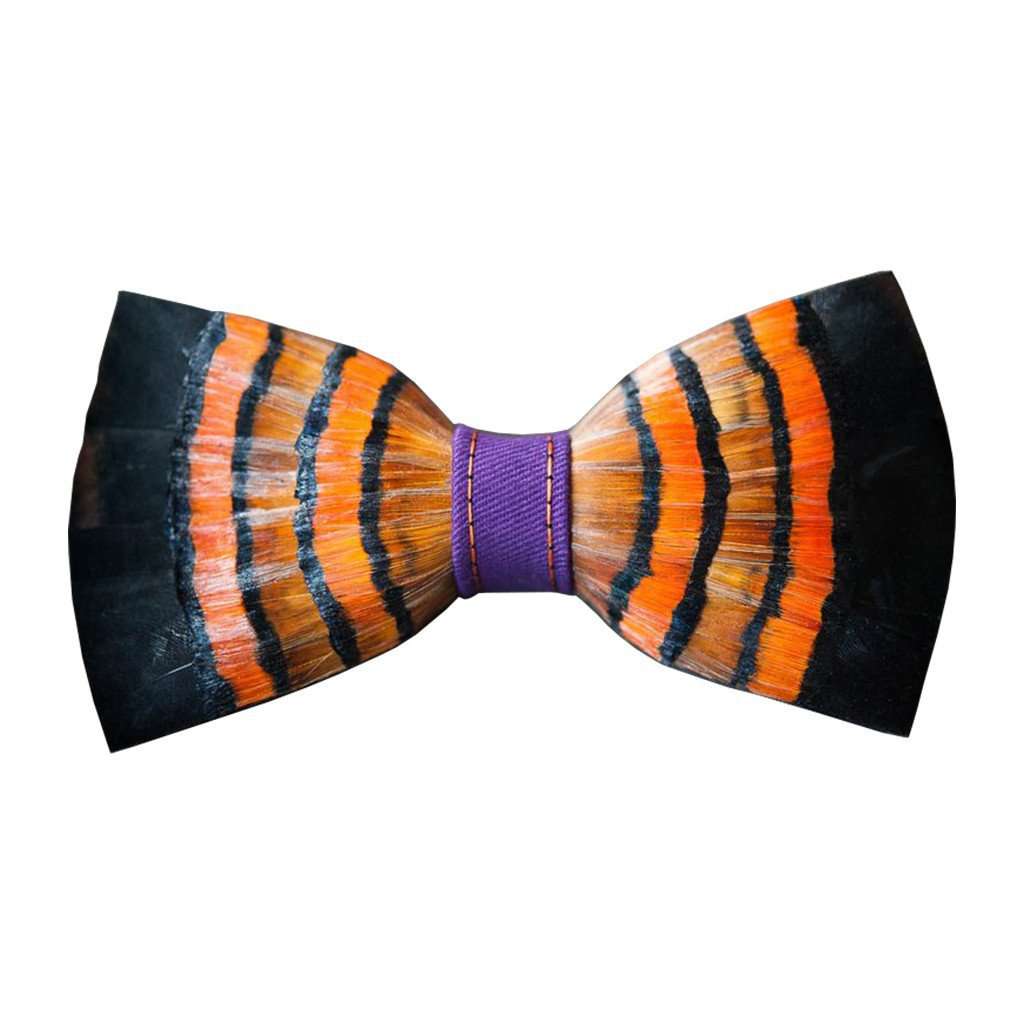 Howard's Rock 2.0 Feather Bow Tie by Brackish Bow Ties - Country Club Prep