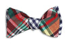 Jackson Reversible Bow Tie in Madras and Navy Gingham by High Cotton - Country Club Prep